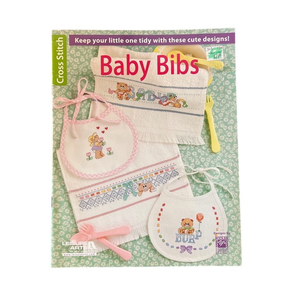 Leisure Arts Other - Cross stitch Baby Bibs book leisure arts